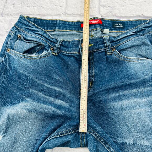 NOT FOR SALE    UNIONBAY Women's Mid Rise Vintage Peg Jeans Size 11 Medium Blue - Picture 10 of 11